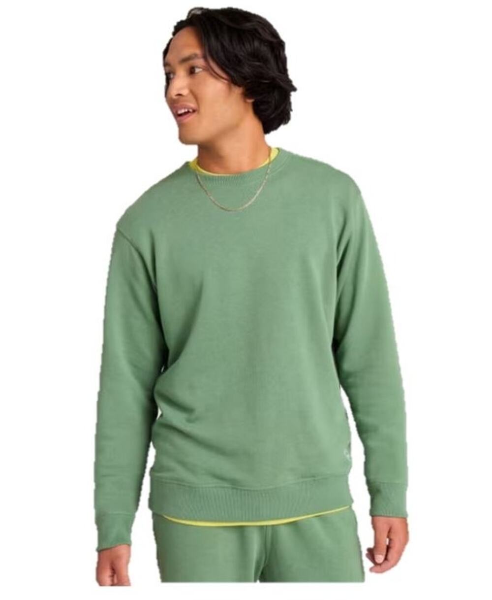 ALLBIRDS Men's R&R Crewneck Sweatshirt in Hazy Cargo Green